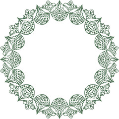 Beautiful flower art and mandala vector design