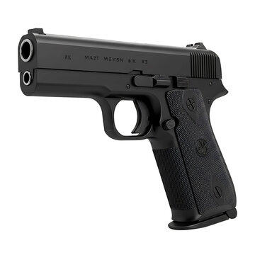Black Pistol 8K MA2T MEYSN 8K 93 3D Render, firearm, weapon