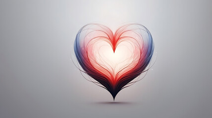An eye-catching illustrate a heart shaped that captures the essence of magic and love romance and Valentine's Day.