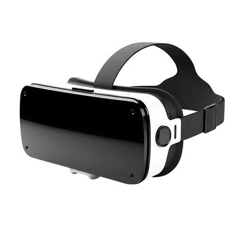 Virtual Reality Headset, Black and White VR Glasses, Technology, 3D