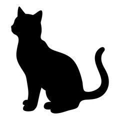 cat silhouette vector