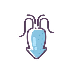 Happy snacks food multi colored icon pack