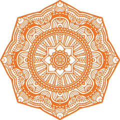 Beautiful flower art and mandala vector design