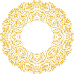 Beautiful flower art and mandala vector design