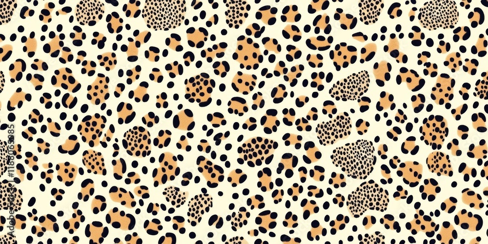 Poster checkered pattern of spots and stripes is displayed on a white background. the image has a playful a