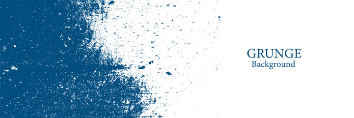 Grunge background blue and white. Texture of chips, cracks, scratches, scuffs, dust, dirt. Dark monochrome surface. Old vintage vector pattern