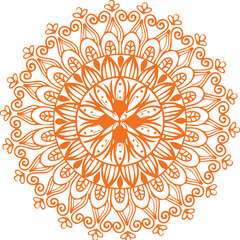 Beautiful flower art and mandala vector design