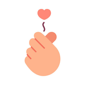 Miniheart cartoon doodle illustration