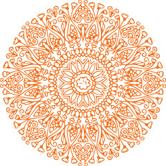 Beautiful flower art and mandala vector design