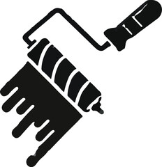 rolling brush vector