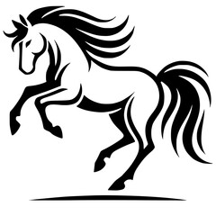 Horse silhouette vector design