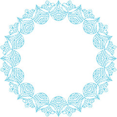Beautiful flower art and mandala vector design