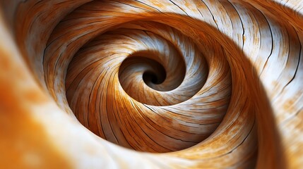 Abstract spiral structures arranged in a seamless flow.