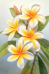 Fototapeta premium frangipani plumeria flower