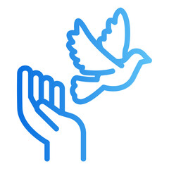 peace Gradient icon