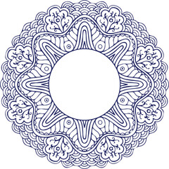 Beautiful flower art and mandala vector design