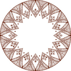 Beautiful flower art and mandala vector design