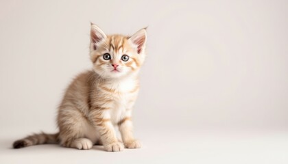 Adorable Kitten: A Gentle Portrait in Soft Lighting