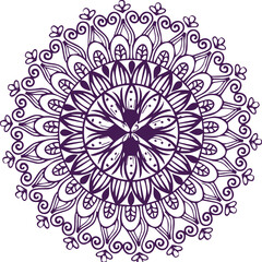 Beautiful flower art and mandala vector design