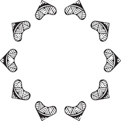 Beautiful flower art and mandala vector design