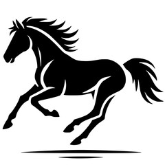 Horse silhouette vector design