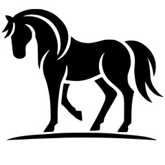 Horse silhouette vector design