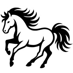 Horse silhouette vector design