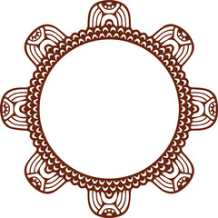 Beautiful flower art and mandala vector design