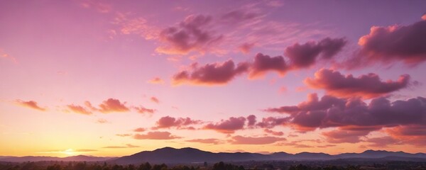 Warm and inviting morning sky with hues of pink and yellow , pink, yellow, bright