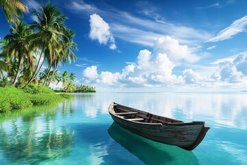 Fototapeta premium Summer Rowboat POV