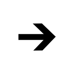 Symbol sign. Right arrow pictogram. Right arrow sign