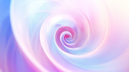 Obraz premium Abstract spiral background with soft color transitions, soft natural light, light background with space on the right side of the frame,generative ai illustration