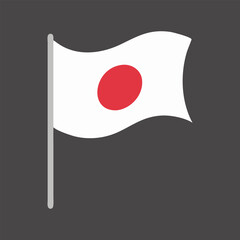Simple Illustration of the Japanese Flag