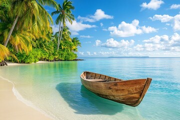 Fototapeta premium Summer Rowboat POV