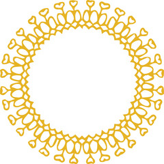 Beautiful flower art and mandala vector design