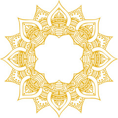 Beautiful flower art and mandala vector design
