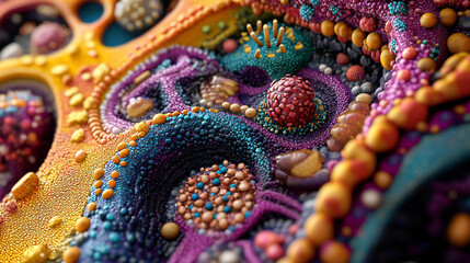 Animal Cell Anatomy Diagram Structure 3d illustration.animal cell.Animal cells are eukaryotic cells enclosed by a cell membrane.