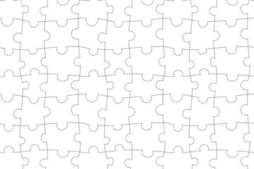 Pattern. Seamless background. Puzzle pattern. Background, wallpaper, wrapper, texture. Black lines