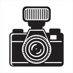 Photo Camera silhouette Design, Camera Vector illustration, Camera Icon clipart Graphic