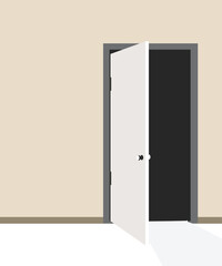 Open Door House stock illustration