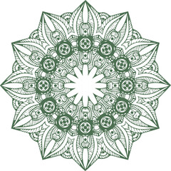 Beautiful flower art and mandala vector design