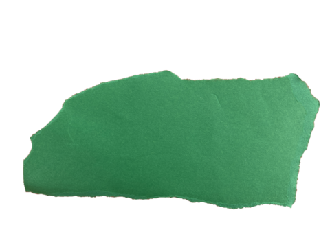  piece of green torn edges paper ripped background