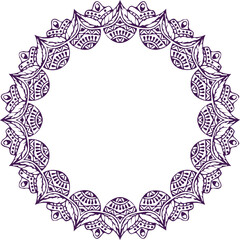 Beautiful flower art and mandala vector design
