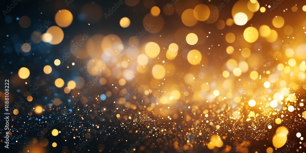 Poster stunning gold spots create a mesmerizing bokeh background, perfect for adding a touch of elegance. t