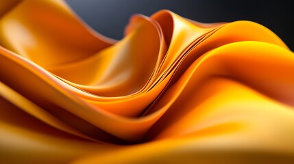 Fototapeta premium Abstract Golden Waves: A Symphony of Curves and Light