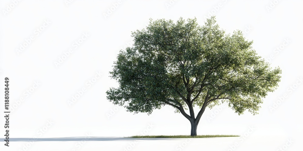 Poster tree cut out isolated on a white background, featuring precise clipping paths for clarity. the tree 