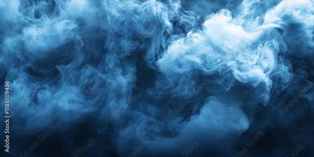Aufkleber abstract background featuring dark blue smoke combined with ocean like clouds creates a captivating 