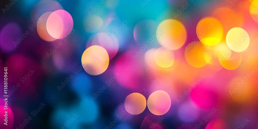 Poster defocused colorful background captured from a low angle, showcasing vibrant hues and an abstract ble