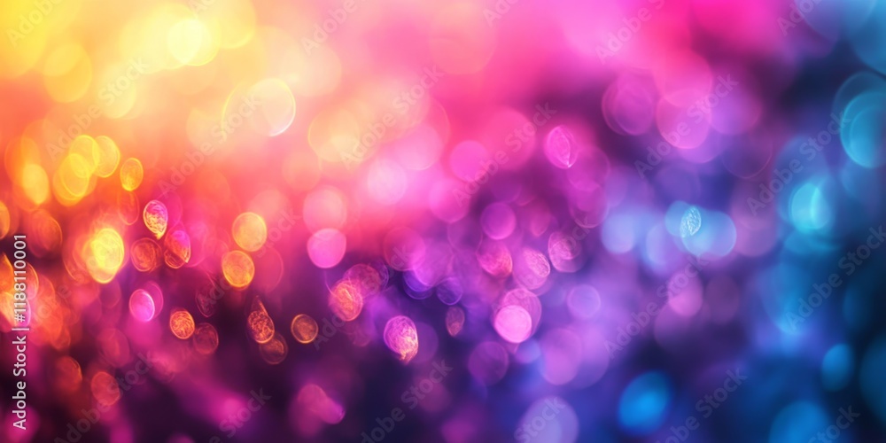 Poster defocused colorful background captured from a low angle, showcasing vibrant hues and an abstract ble