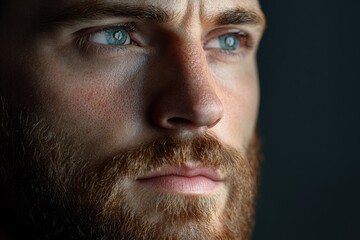 Obraz premium An image of a handsome man with a beard